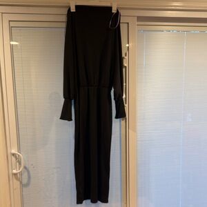 Lulu's Classic Black Long Sleeve Dress